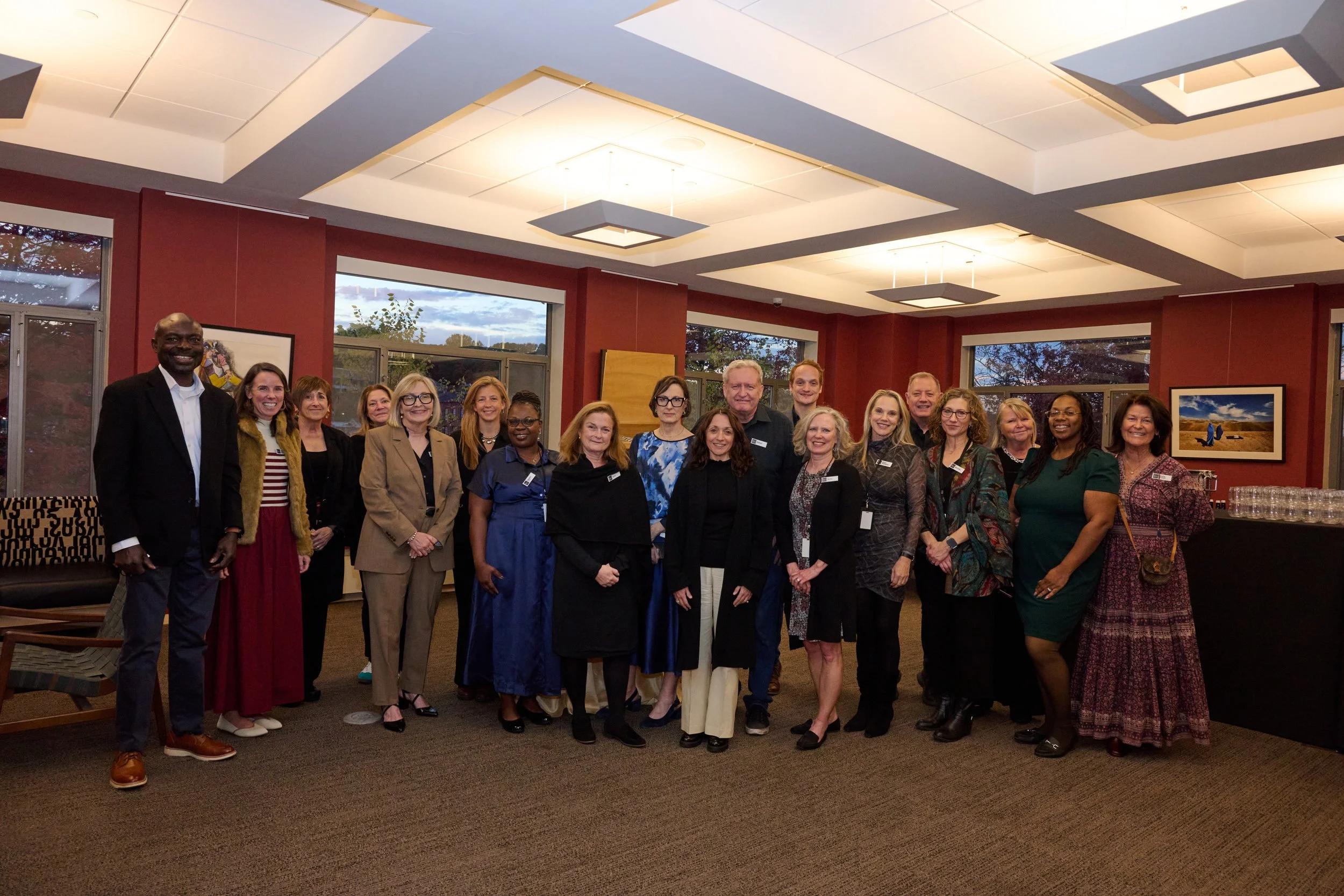 The Westport Library staff at Booked for the Evening fundraiser by event photographer Pamela Einarsen.