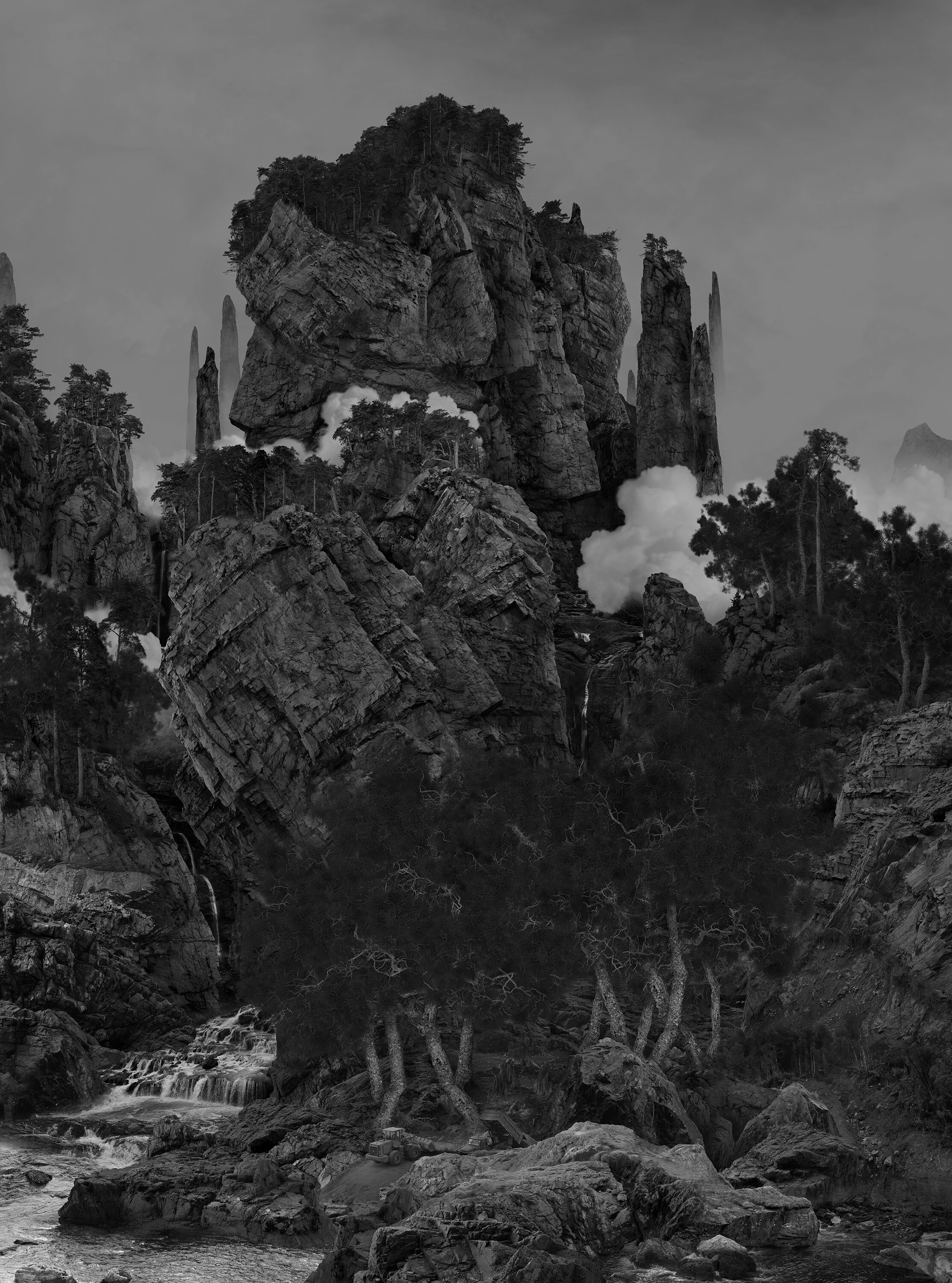 Whispering Pines in the Mountains I 万壑松风图