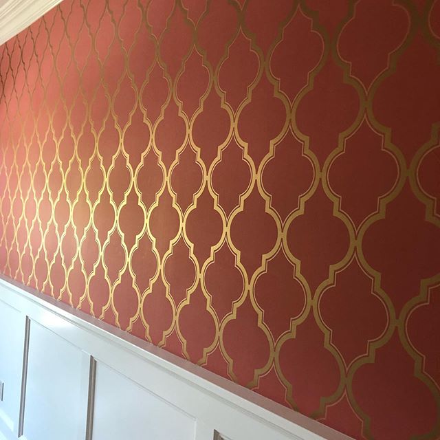 Wallpaper!  More and more I am getting requests from my clients wanting wallpaper and COLOR! This dining room is beautiful and vibrant! This remodel is turning out beautiful , more pics to come....New Kitchen, new entry, new flooring, new bathroom#cl