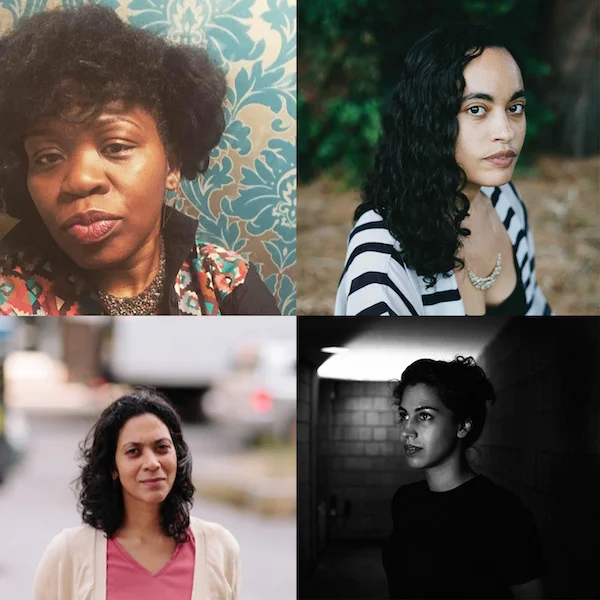 Clockwise from top left: OlaRonke Akinmowo, Chloë Bass, Sarah Dahnke, and Alicia Grullón
