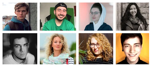 Photos from top left clockwise: Nikita Seleznev, Russia; Agil Abdullayev, Azerbaijan; Anastasia Kizilova, Russia; Zhazgul Madazimova, Kyrgyzstan; Pasha Cas, Kazakhstan; Nadia Valetskaia, Russia; Diana Berg, Ukraine; and Artem Loskutov, Russia
