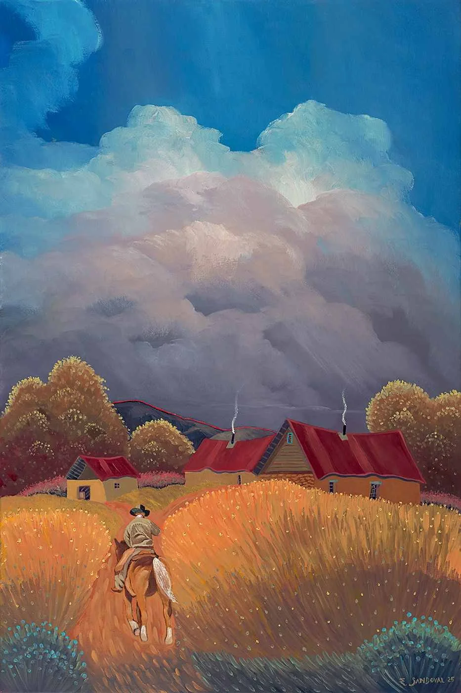 Riding Home in Mora (24x36)