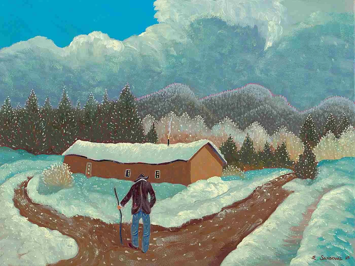 Happiness of a Snow Day (18x24)