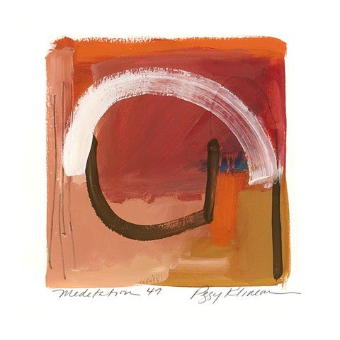 MEDITATION 49
Gouache and Graphite on Paper
9 x 9 inches