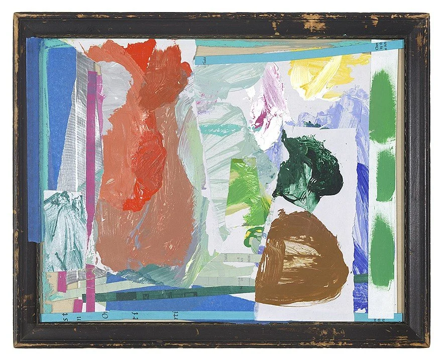 PRIMARY PALETTE COLLAGE
Mixed Media Collage in Vintage Frame
13.5 x 10 inches