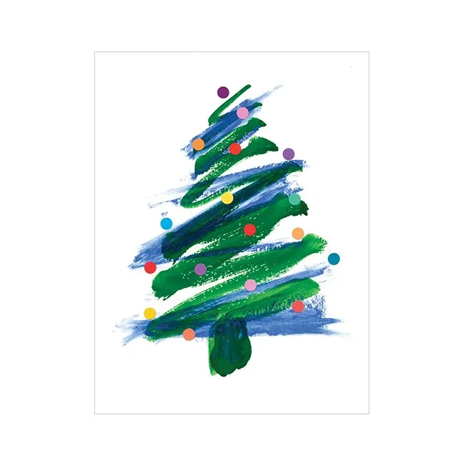 Multi-Colored Ornaments Tree