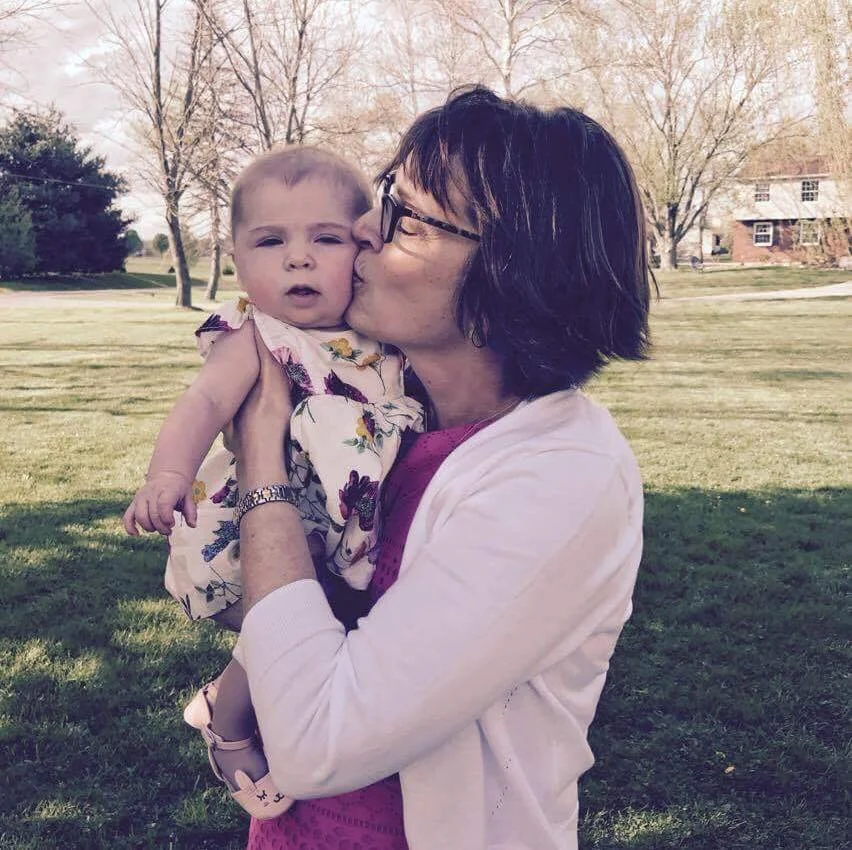 Joyce and her granddaughter