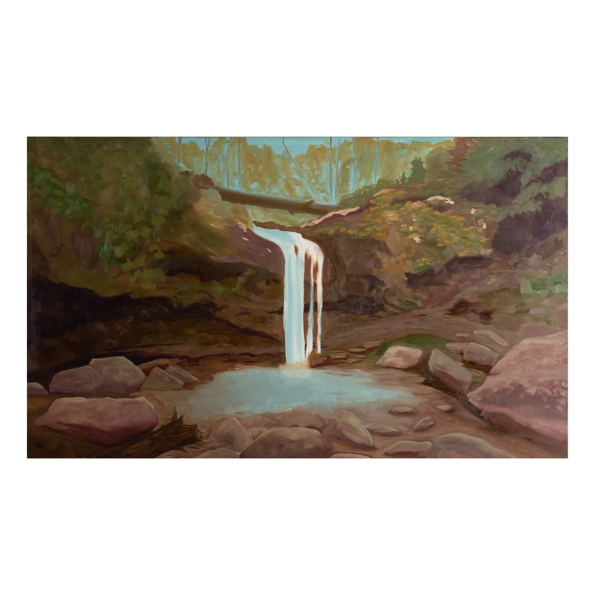BW Grotto Falls Oil.JPG