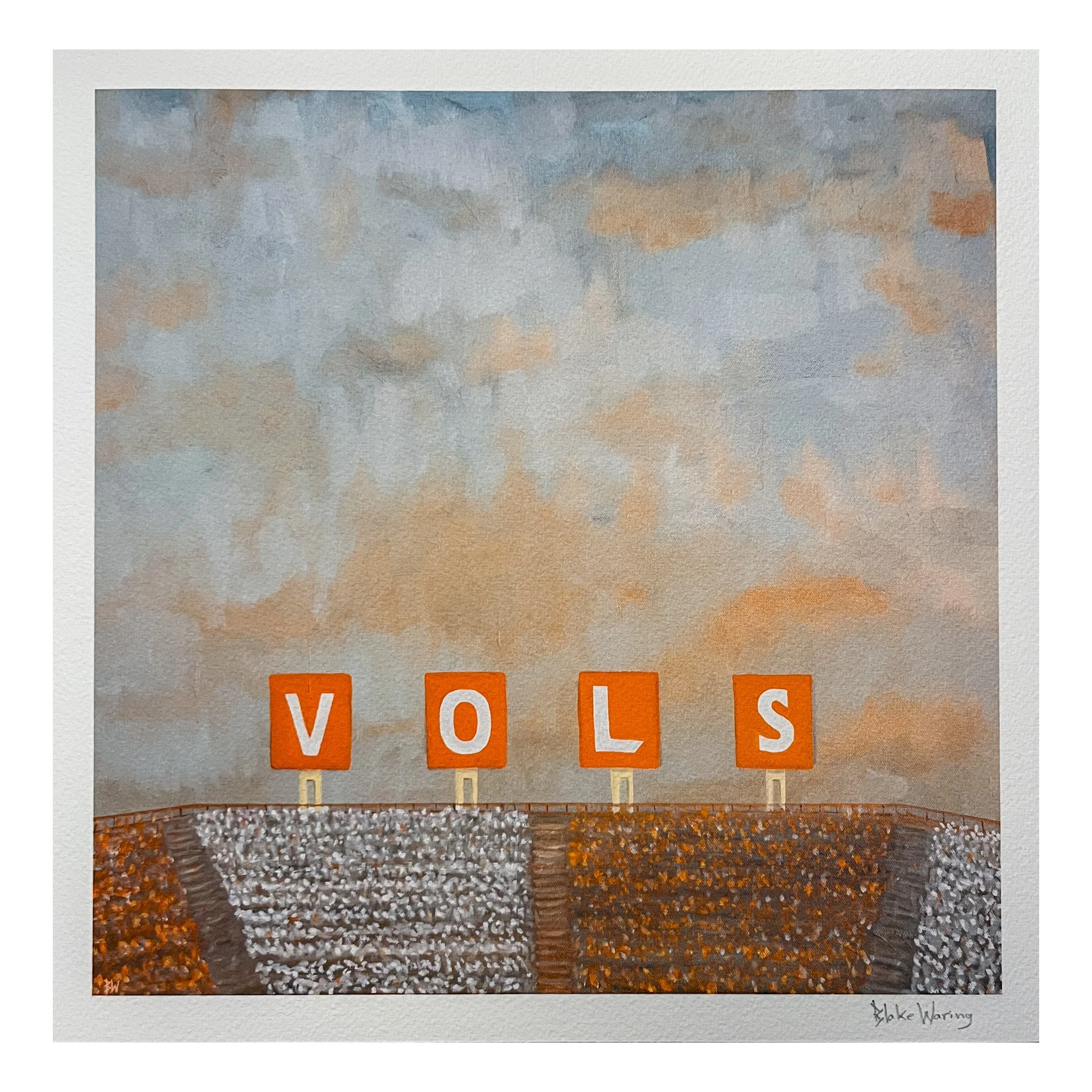 VOLS Checker Neyland- Giclee PRINT