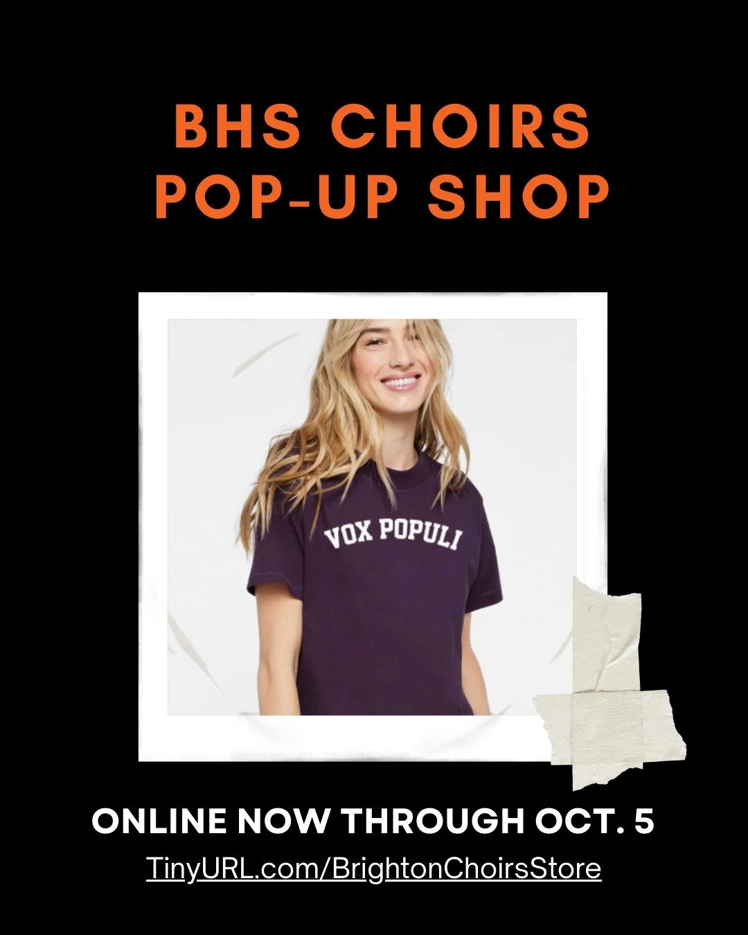 Wanna make your wardrobe sing? Pick up some Brighton Choirs merch! Our Pop-Up Shop is open now through Sunday, October 5. 

Click below to find old favorites like Brighton Choirs hoodies, beanies and a Cappella group merchandise, along with new items