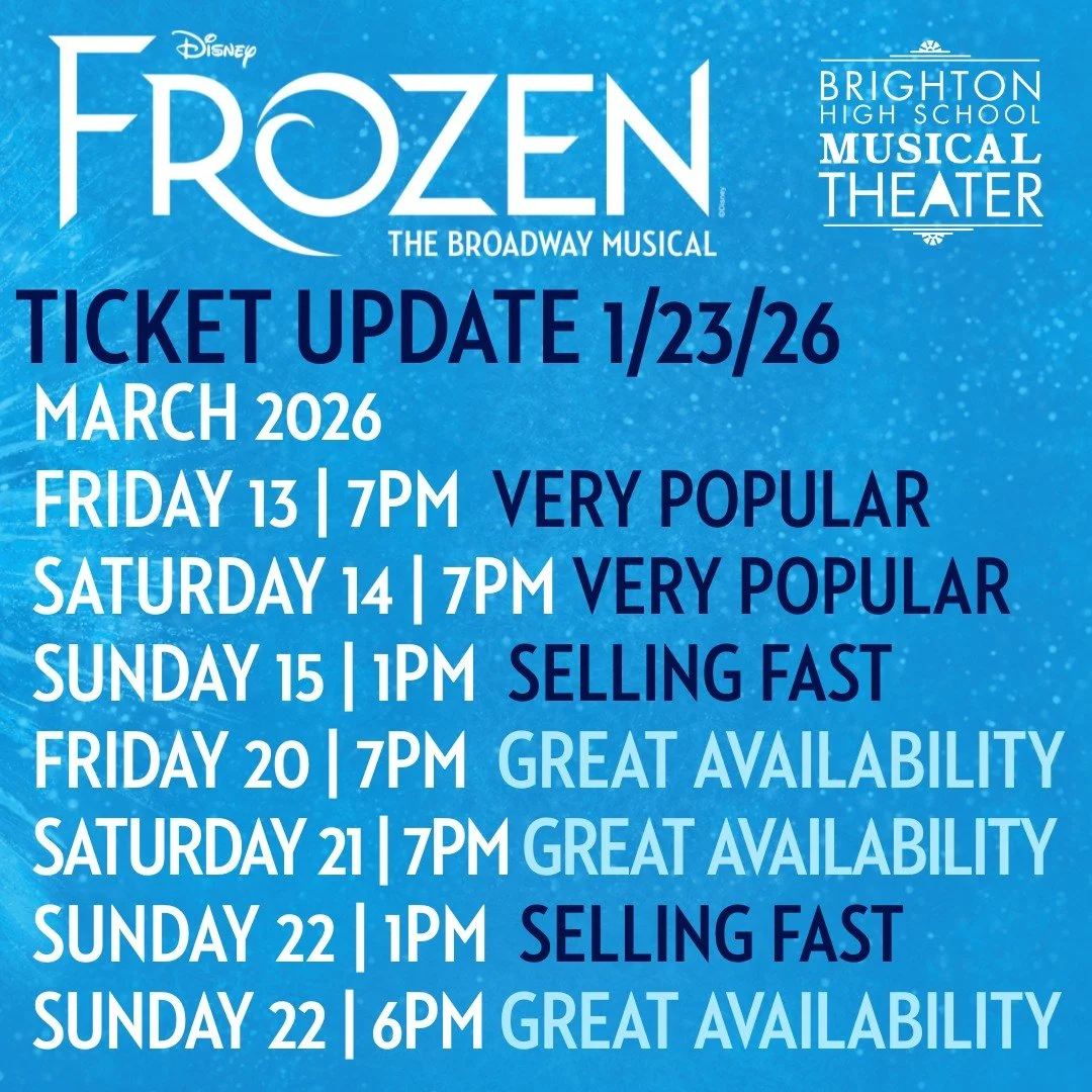 ❄️ Friday Ticket Check-In❄️
We&rsquo;re seeing strong momentum for Frozen, and several performances are already shaping up to sell out soon.  Take a look at the seating&mdash;if you&rsquo;ve been waiting to get your tickets, don&rsquo;t wait too long