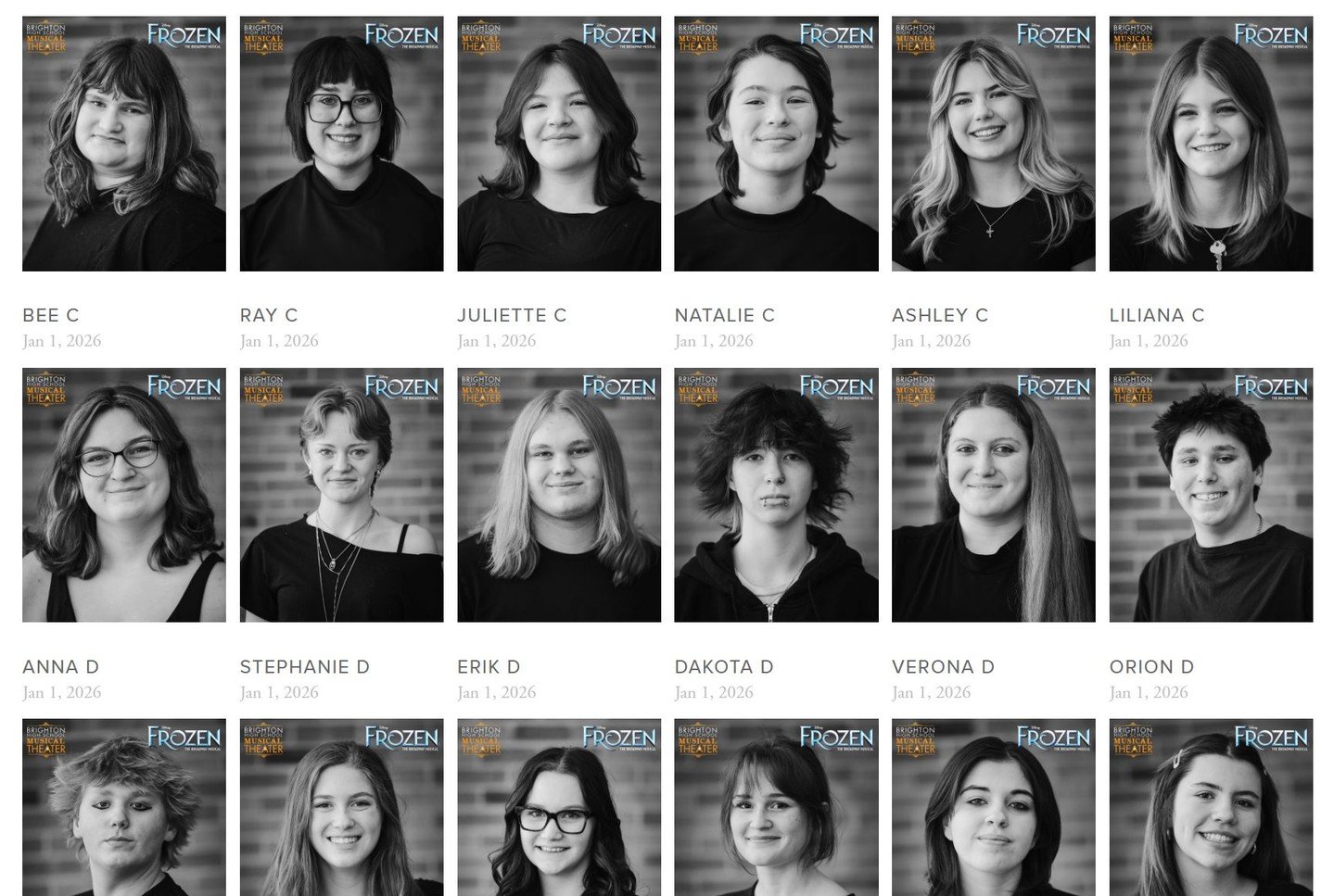 Huge shoutout to Richard Lim Photography 📸✨
Thank you for capturing our cast so beautifully&mdash;we&rsquo;re so grateful for your support and for these incredible headshots 👑❄️ https://brightonmusical.com/directors-and-cast

👉 https://www.richard