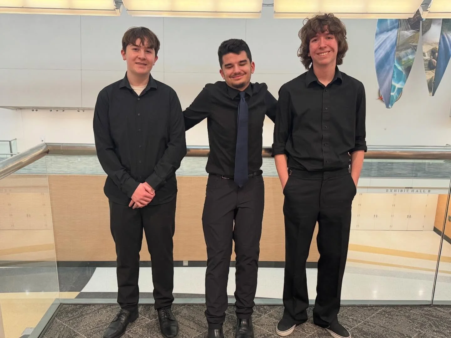 Ethan, Nicholas, and Noah represented Brighton Choirs beautifully this weekend at State Honors Choir. Ethan and Nicholas performed with the TTBB choir, and Noah with the SATB choir! 👏👏👏

Their weekend culminated with an amazing concert on Saturday