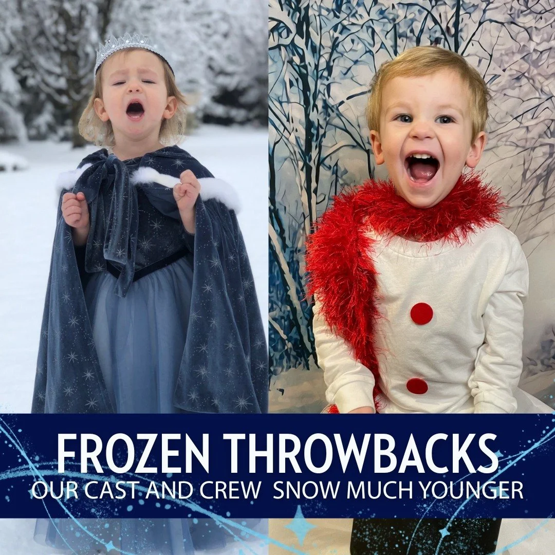 ❄️ Frozen Throwbacks ❄️
Our Cast &amp; Crew...and family &mdash; Snow Much Younger ☃️✨

A little Elsa and Olaf 🧊☃️
Any guesses which members of our Frozen team these tiny snow royalty belong to? 👀✨

🎟️ https://brightonmusical.com/
🎭 Frozen: March