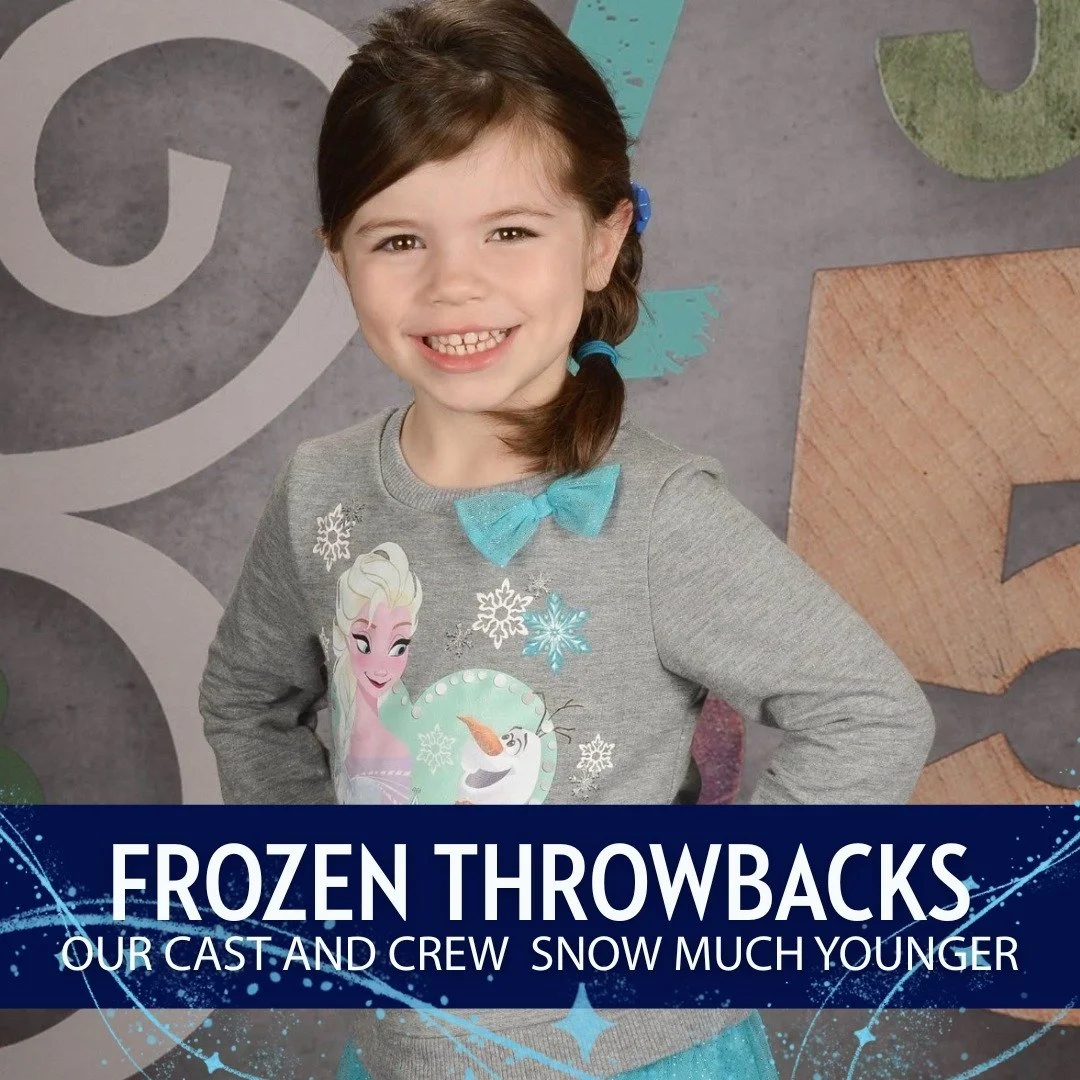 ❄️ Frozen Throwbacks ❄️
Our Cast &amp; Crew &mdash; Snow Much Younger ☃️✨

School picture day&hellip; but make it Frozen 👑❄️
Any guesses which member of our cast or crew showed up fully decked out for this photo? 👀✨

🎟️ https://brightonmusical.com