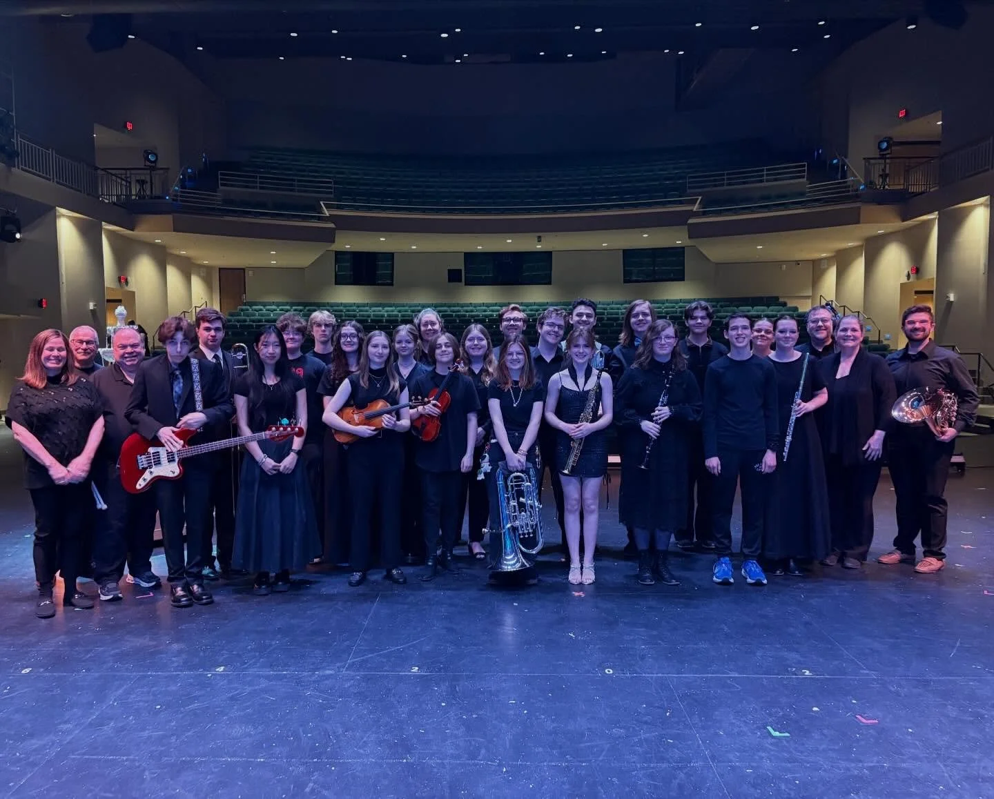 The Frozen orchestra, directed by Mr. Phil Johnson, is ready to make the magic happen at this weekend&rsquo;s performances! ❄️☃️🎺🎻🎸🥁🎼