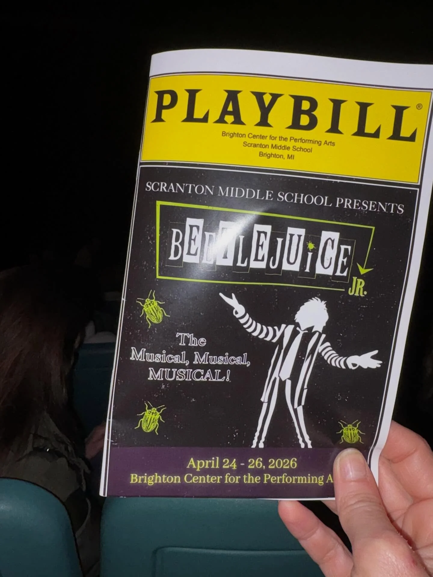 Last chance to see Beetlejuice today at 2 PM at the BCPA! Tickets available at the door.