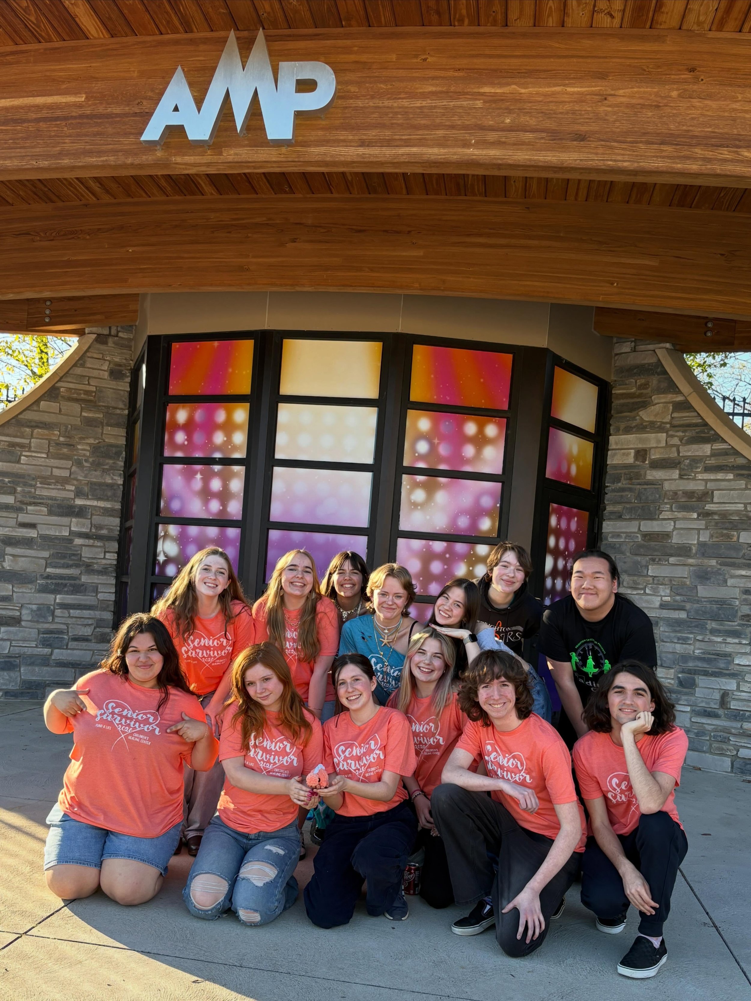 Senior Survivor! @bhs_team_orange kicked things off with a concert at The Amp. Look for fun ways to support the cause all this week! #seniorsurvivor