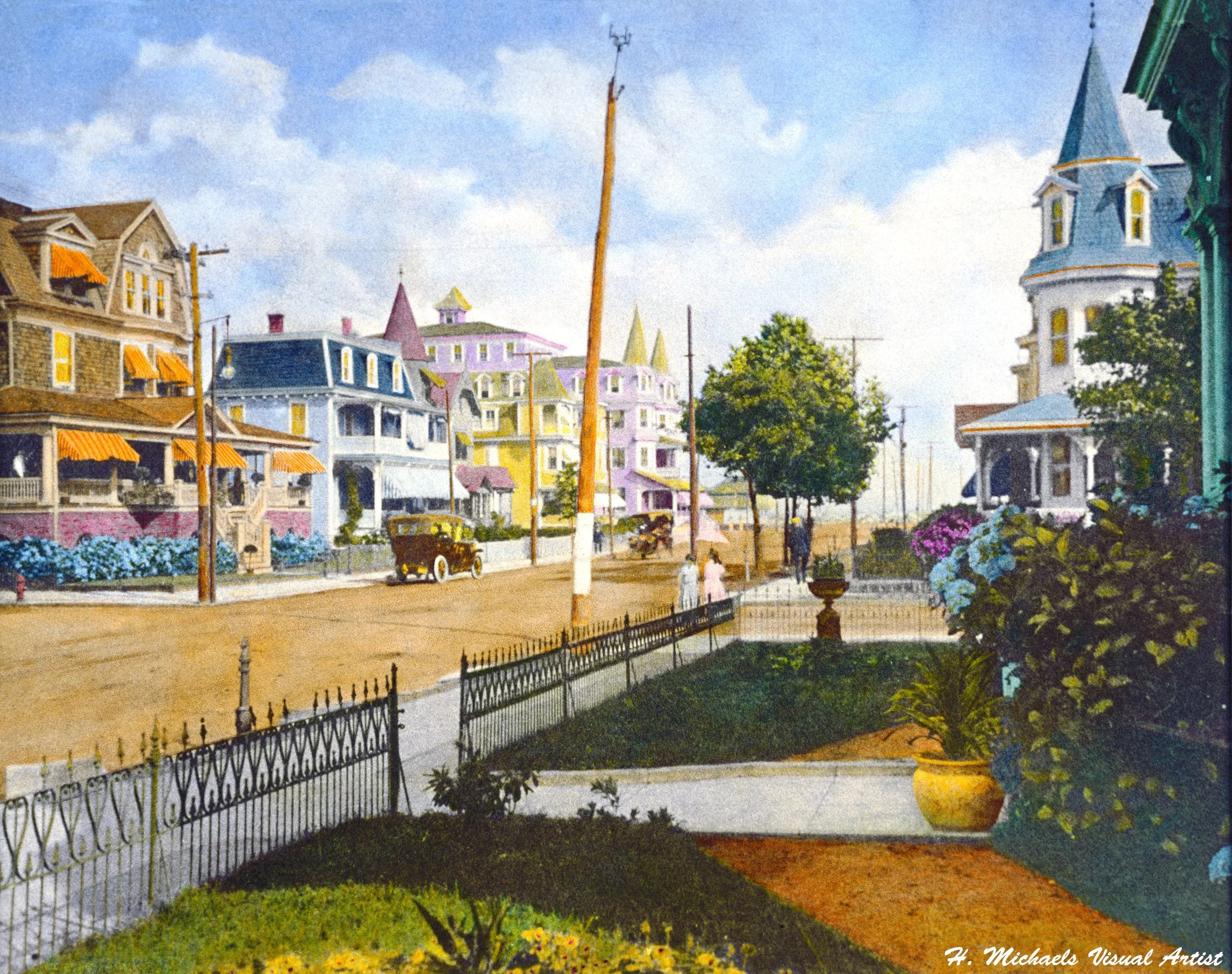 Ocean Street (No Matt), Cape May NJ, Ca. 1908