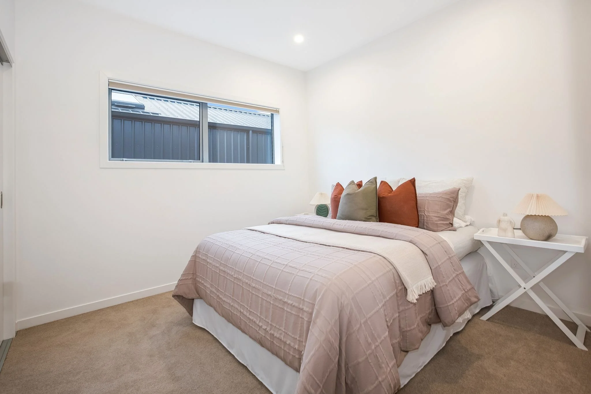 The 3rd bedroom is very cosy and has a built in wardrobe.