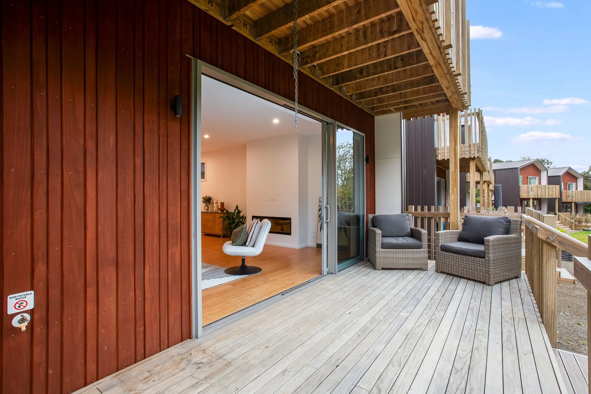 So easy to simply relax on the deck and enjoy the birdlife.