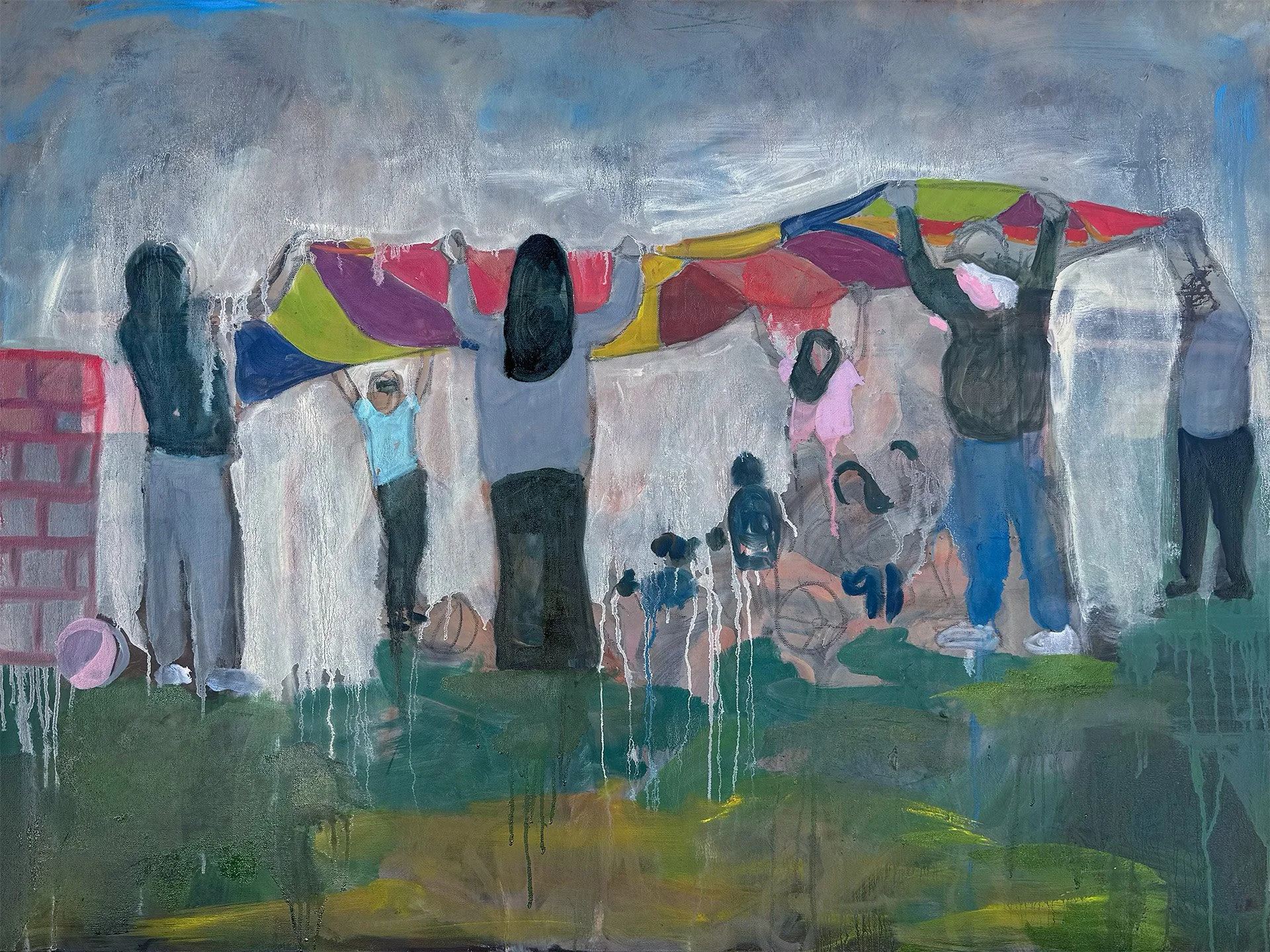  Parachute 
 Oil, Graphite on Canvas
48in. x 36in.
2026 