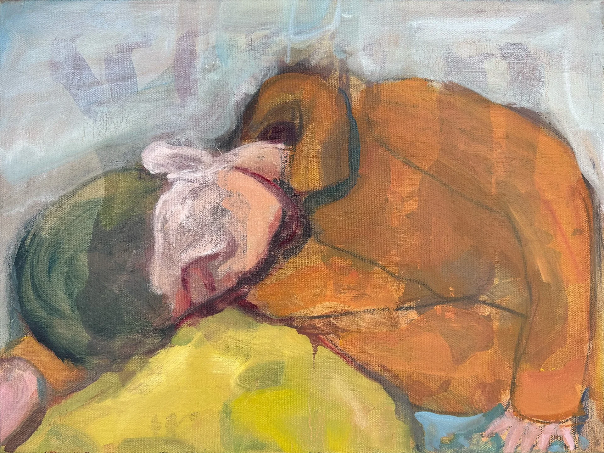  Front Seat 
 Oil, Graphite, Acrylics on Canvas
2026 