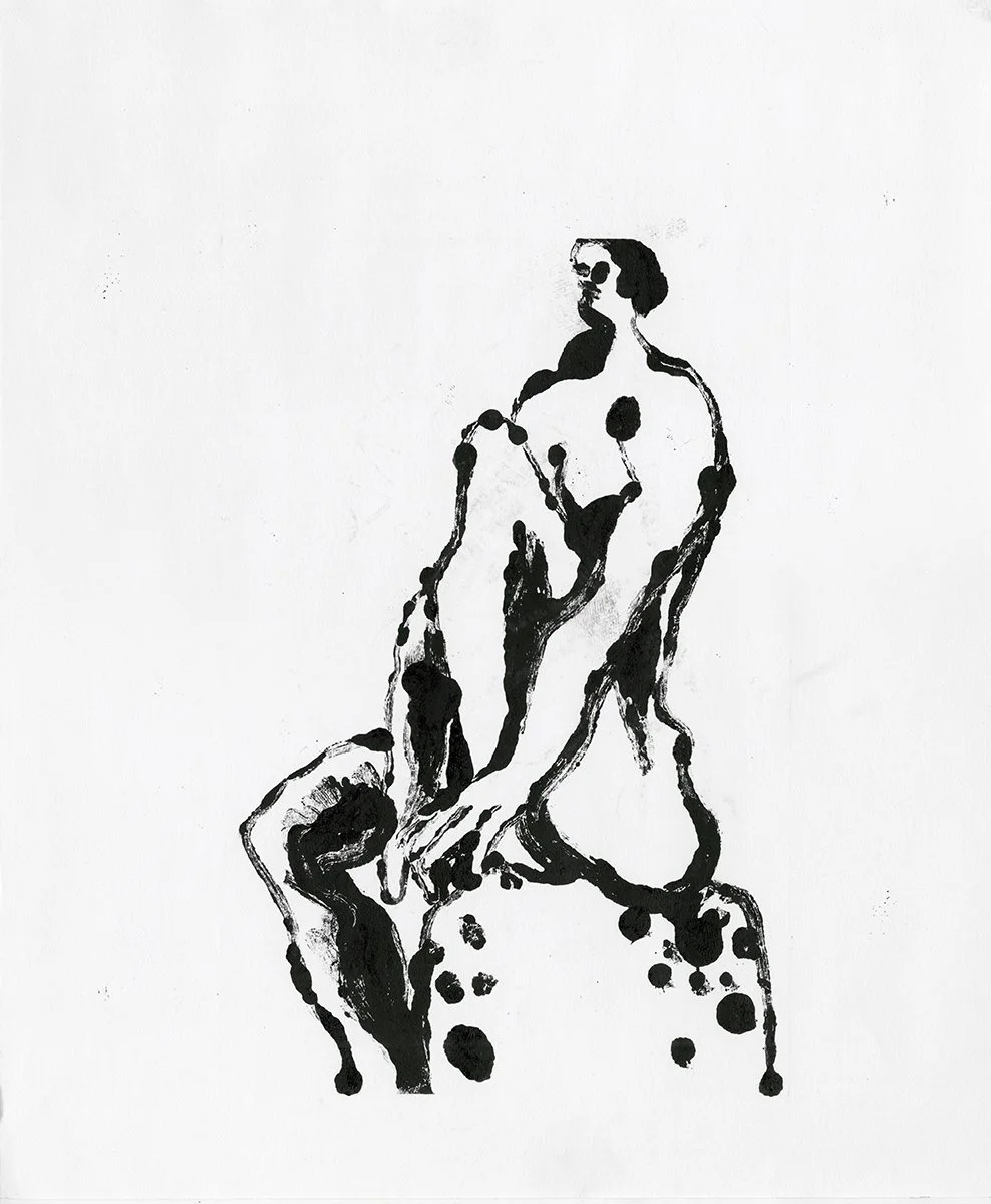  Dark Matter 
 Monotype
 Intaglio Ink on Paper
2020 