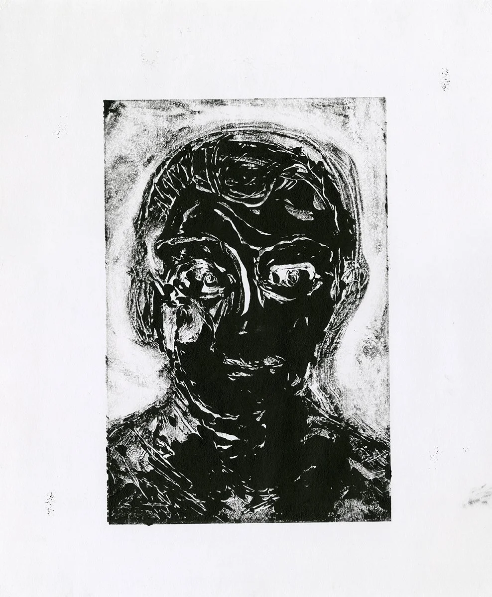  Once In A While 
 Monotype
 Intaglio Ink on Paper
2019 