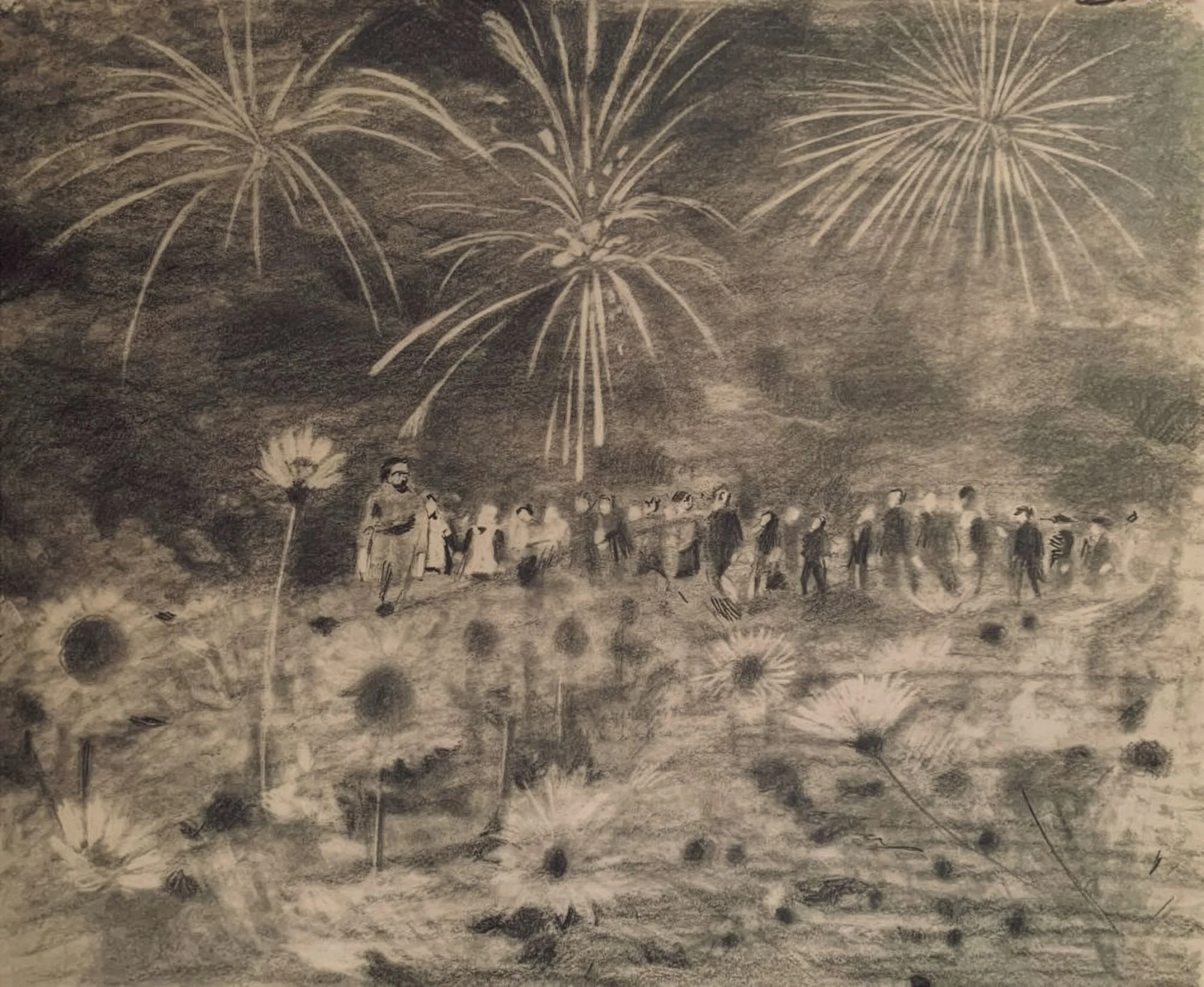  Fireworks 
 Graphite on Paper
2019 