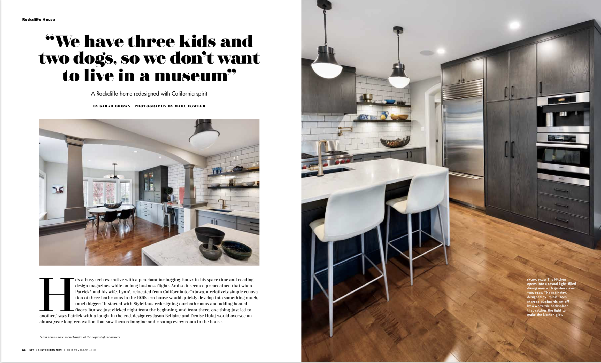 Ottawa Magazine Spring Interiors 2019 Stylehaus Interiors