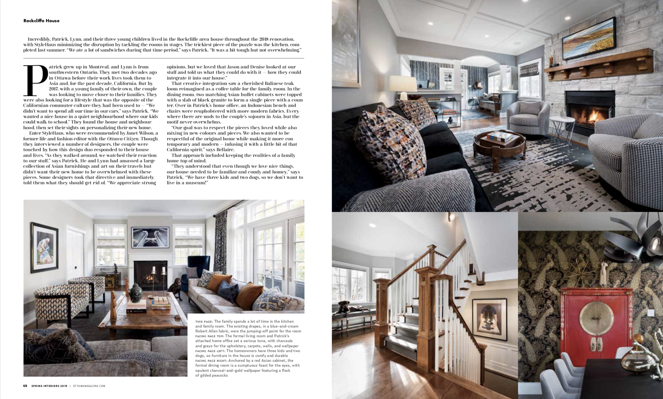 Ottawa Magazine Spring Interiors 2019 Stylehaus Interiors