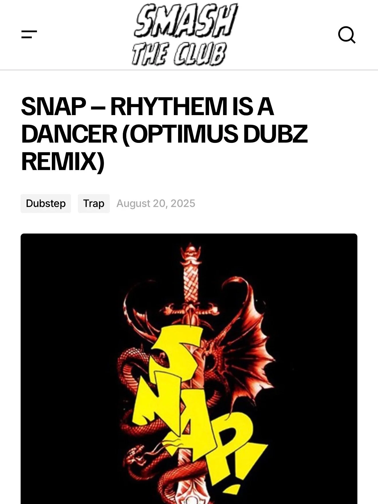 Yoo! My latest remix is up now on the @smashtheclub blog!! Make sure to check it out! #optimusdubz #music #production #2025
