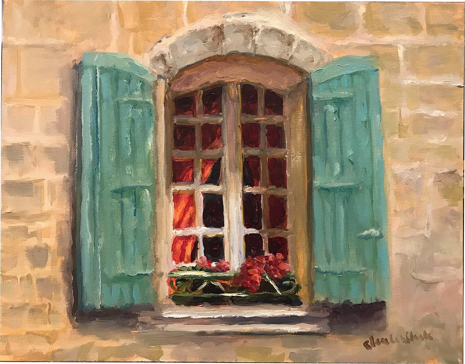 Une Fenetre a Arles, France