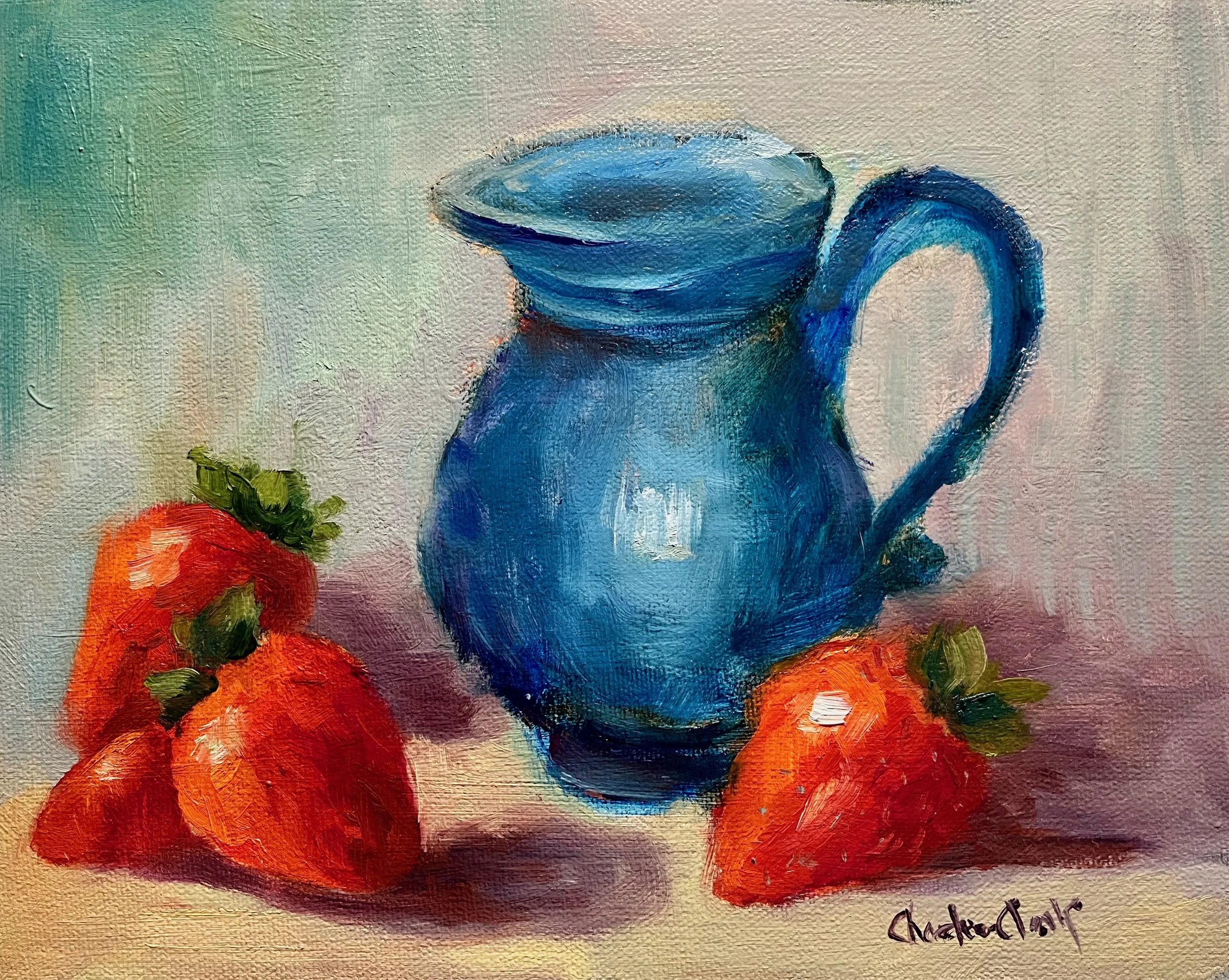 Strawberries and Creamer