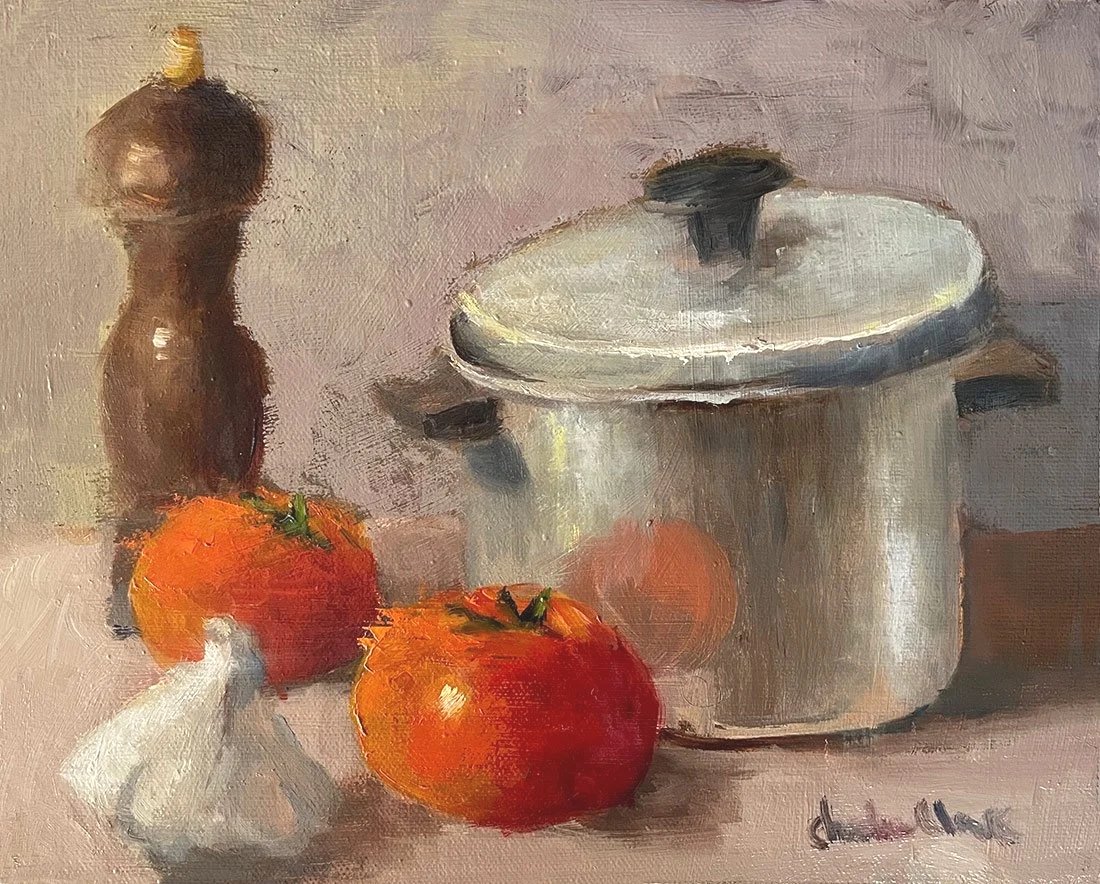 Favorite Pot and Tomatoes