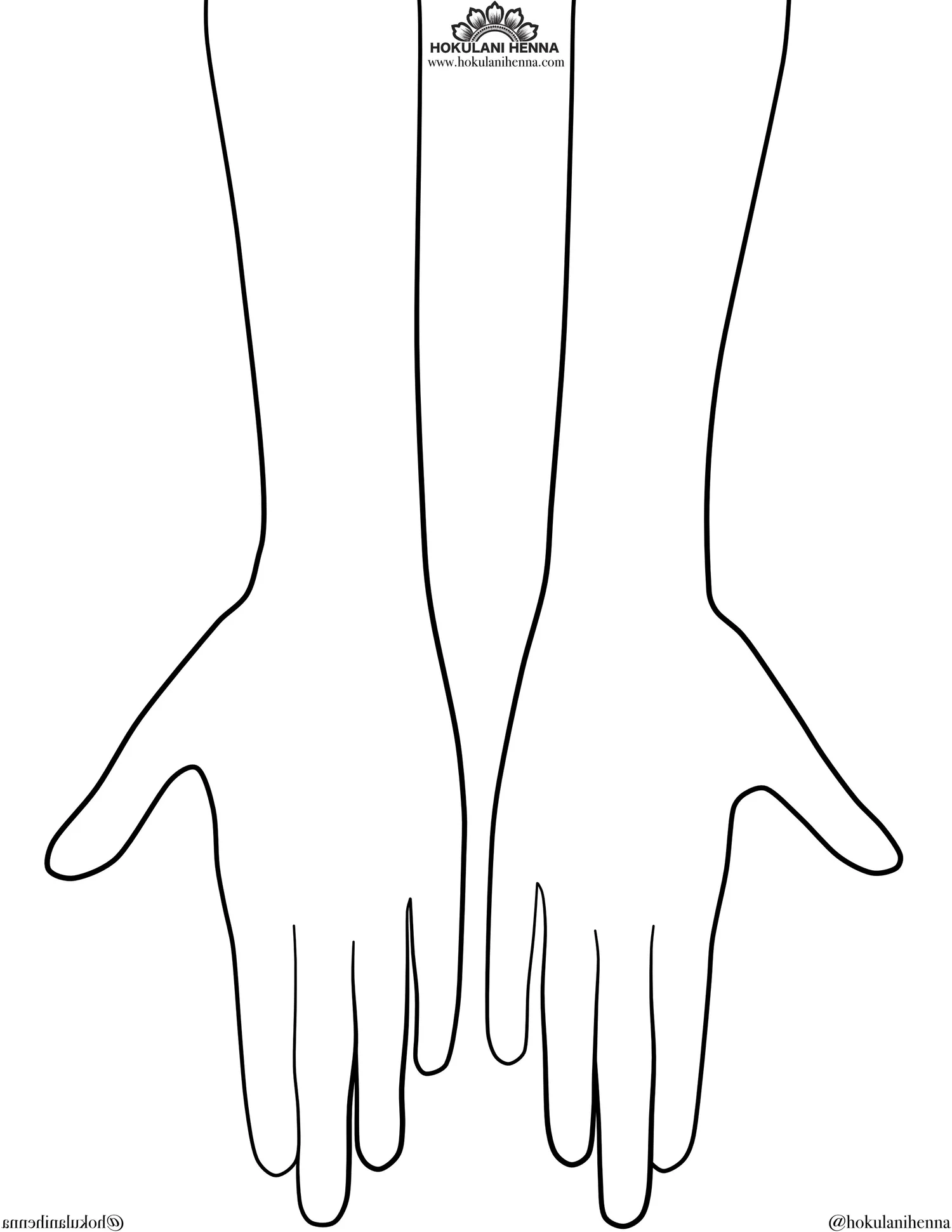 Free Henna Bridal Hands Template — Hokulani Henna | OKC Henna Art