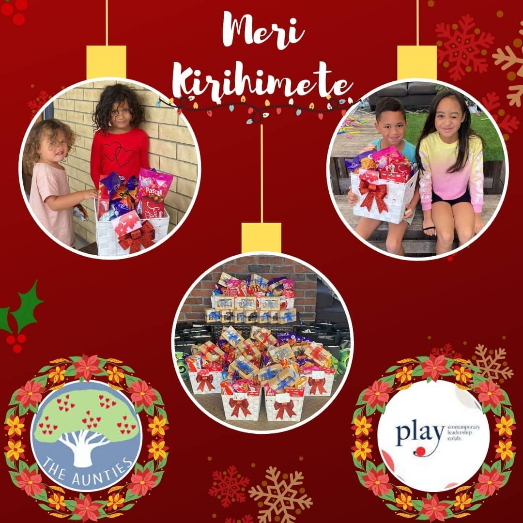 Huge shout out too @The Aunties and @Play Contemporary Leadership CoLab for your koha. We were able to give treat hampers and prezzie cards out to the whanau making it a little more special and fun for another festive year.🎀🎁