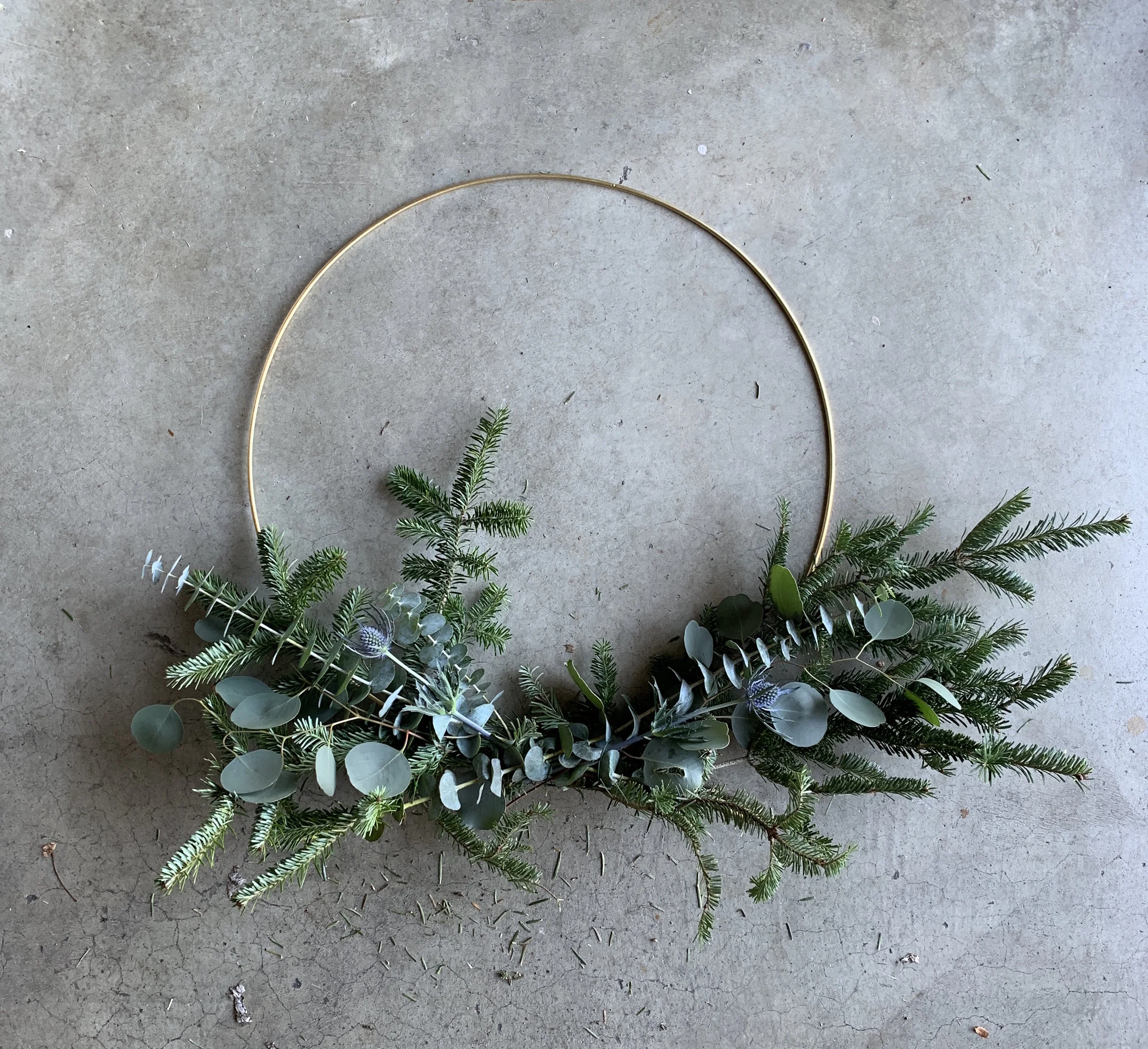 Foraged Winter Wreath DIY