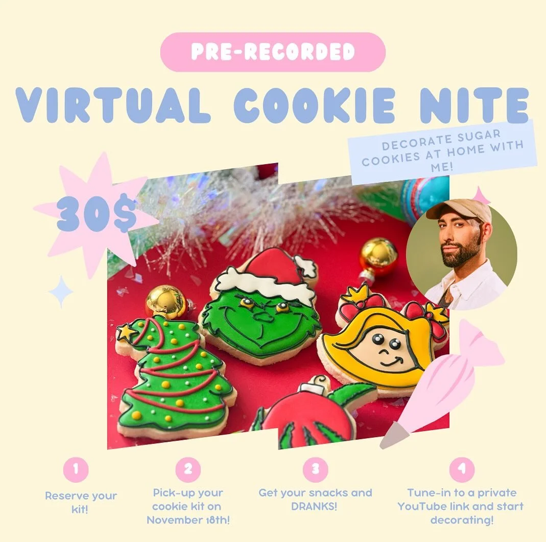 BAKERSFIELD!! It&rsquo;s back! 😍🚨😝 Virtual Cookie Kit kits on sale NOW!  Very limited kits 🔥🎃
.
Join the fun - from anywhere! 🎉🥂# This year, I wanted to offer a take-home option to students who want to take their time, be more comfy at home, b