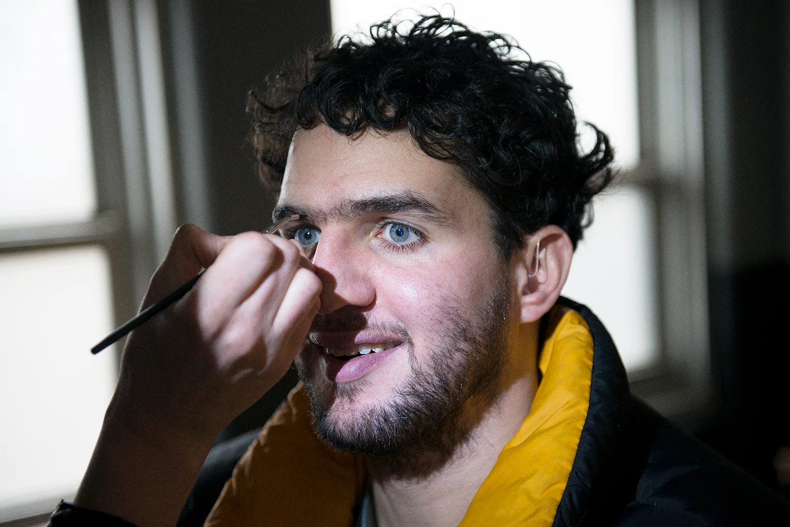 Benny Safdie, on the set of Good Time
