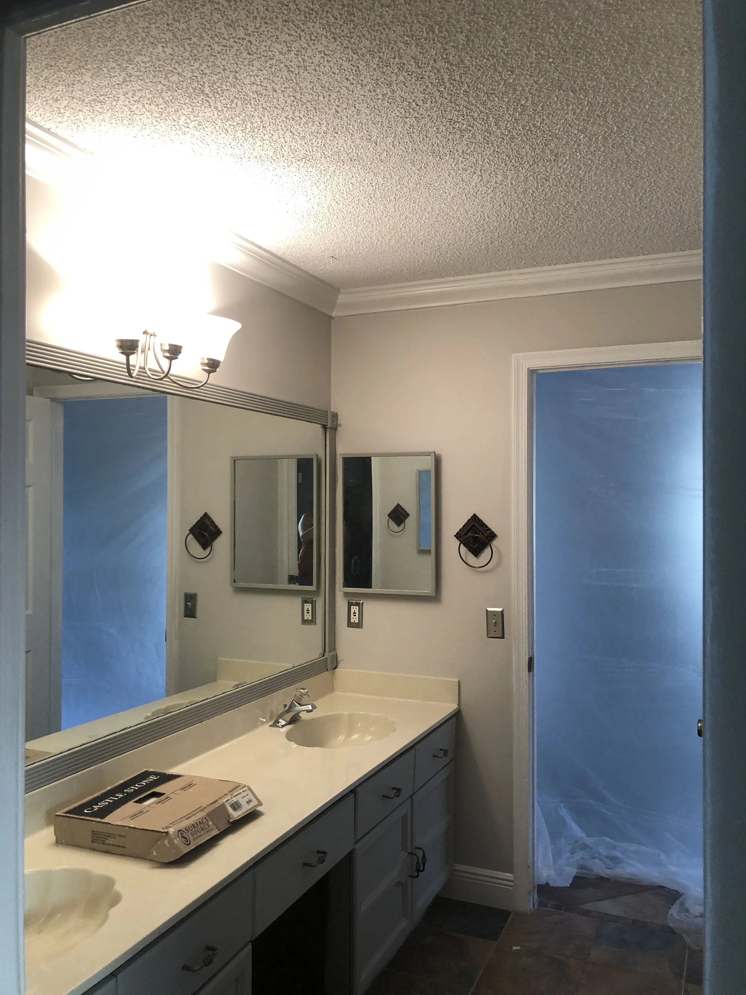 Before - Popcorn Removal and Smooth Resurfaced