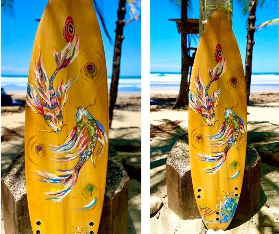 Acrylic on Surfboard