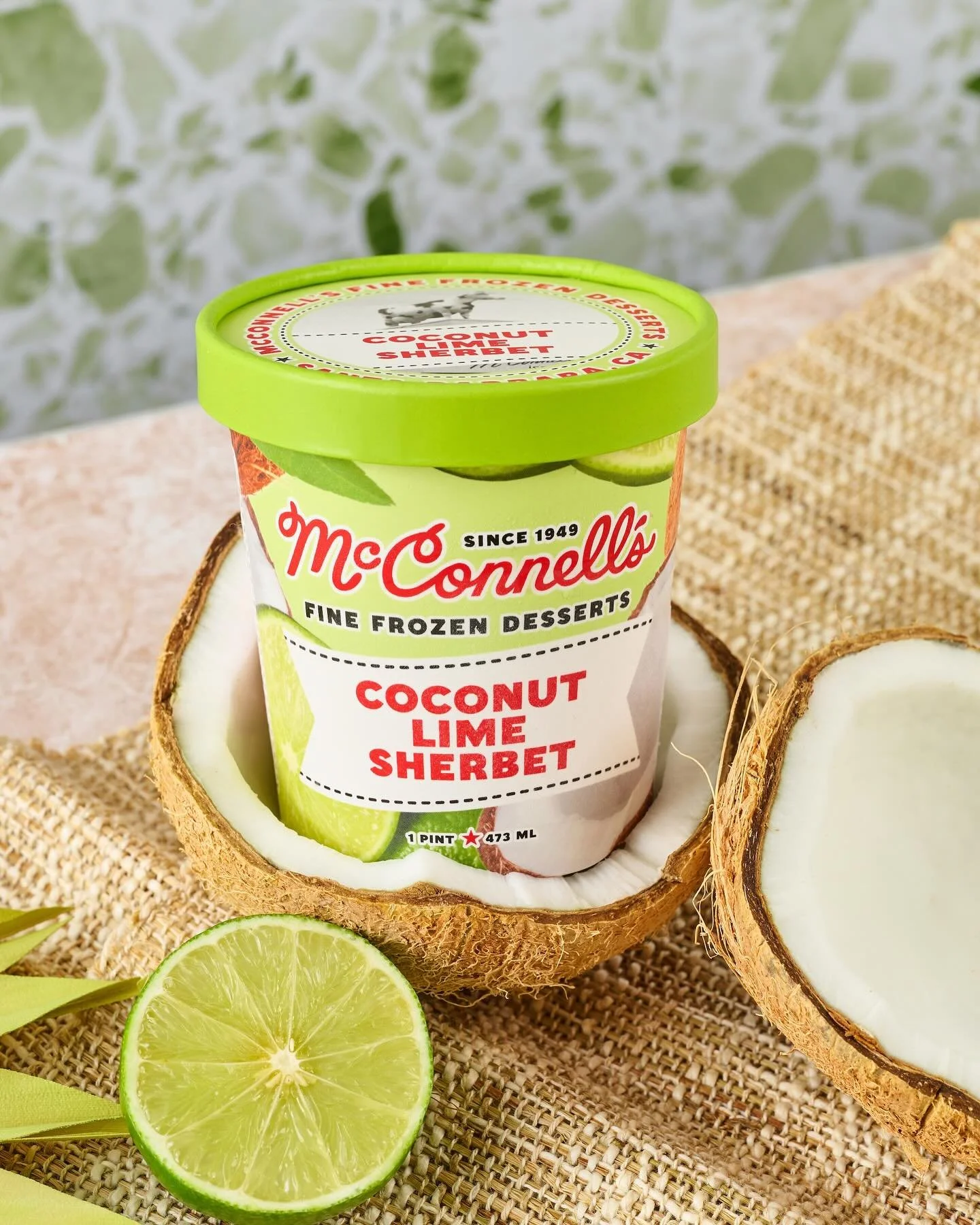 Pint-sized vacation 🥥🏝️visited my friends at @mcconnellsicecreams again for this tropical shoot! Shot for @sliquemedia ☀️

Photography and styling by 🙋🏻&zwj;♀️