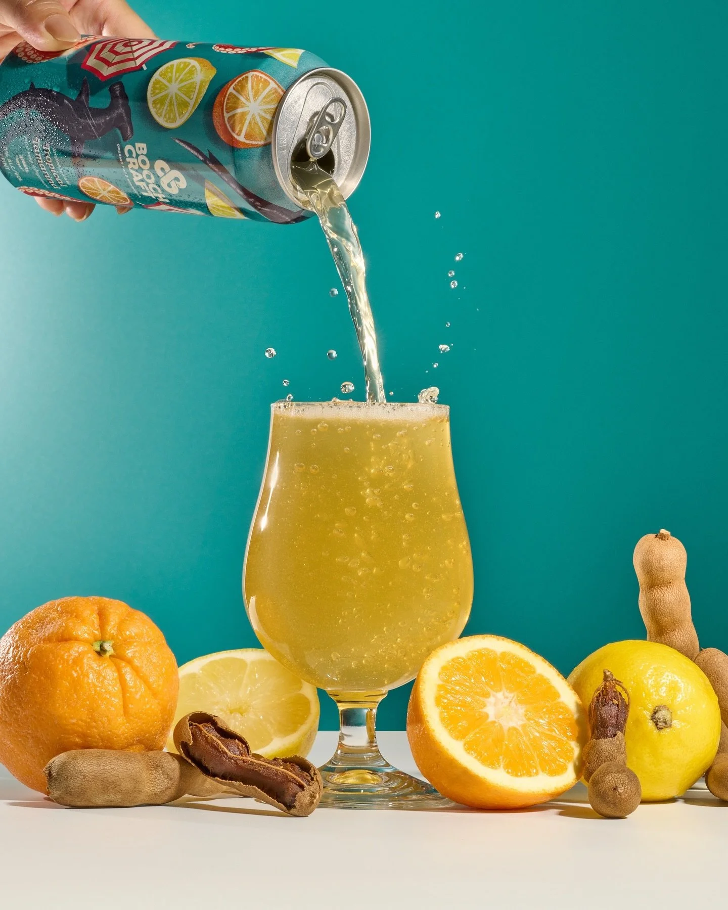 Such a vibrant and fun shoot for @boochcraft Tropical Tamarind! 🩵🌴🧡🍊💛 which one&rsquo;s your fave? 

Photography, styling, and retouching by moi ✨