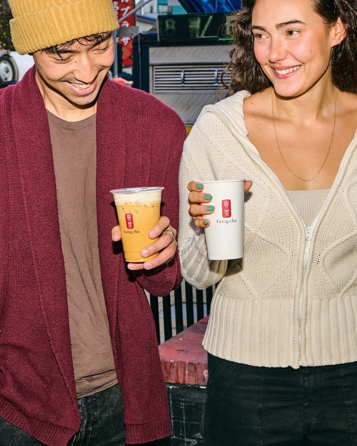 Cutie fall date vibes for @gongchatea x @sliquemedia 🍂🧡