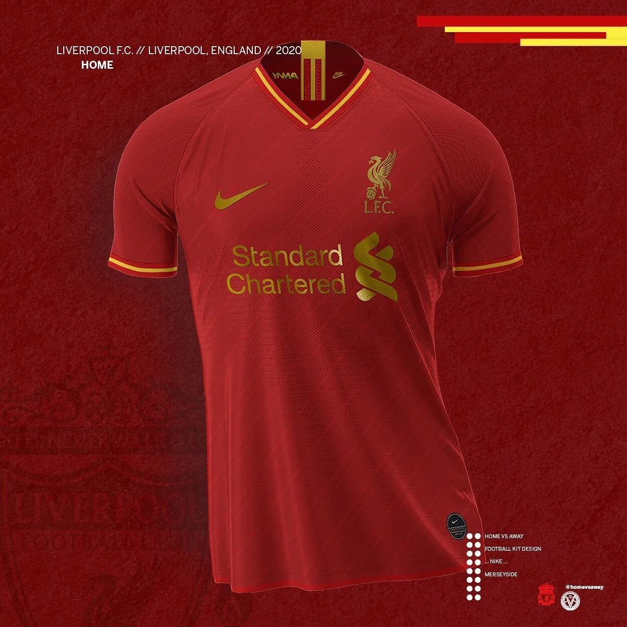 The most anticipated Kit Maker switch in 2020?
My concept for @liverpoolfc kit by @nikefootball switching from @newbalancefootball.
Inspired by Iconic Merseyside Kits.

#footballdesign #soccerkit #nikefootball #newbalance #liverpool