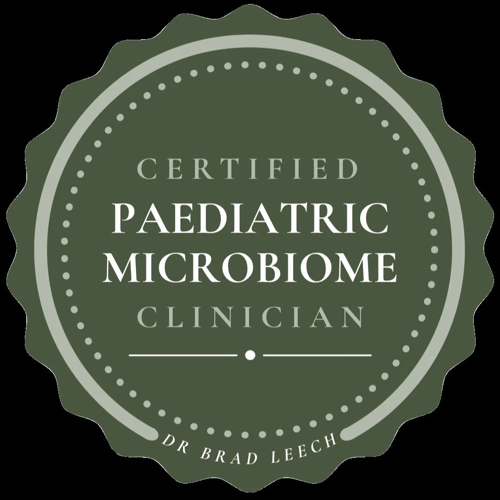 Thank you @drbradleech for the awesome paediatric microbiome mentoring program! My brain is bursting at the seams.

As a Certified Paediatric Microbiome Clinician, trained by Dr Brad Leech, I am skilled in the safe assessment, accurate interpretation