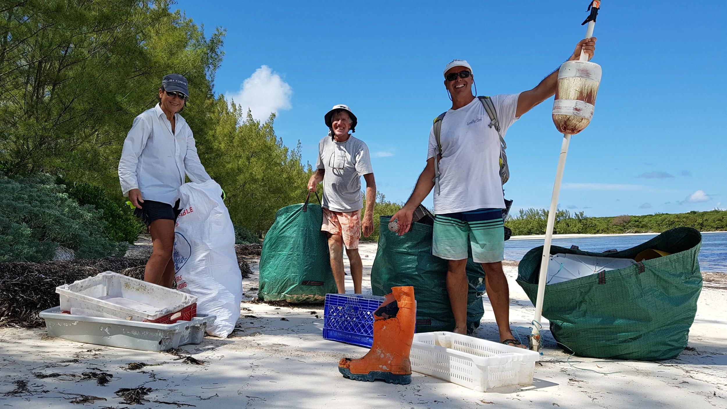 Powell Cay, Abacos, Bahamas Hundreds of pounds removed on this day
