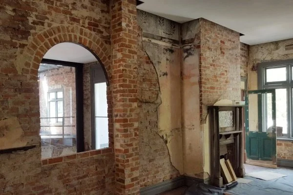 heritage brick and mortar repairs inside the guildford hotel in western australia